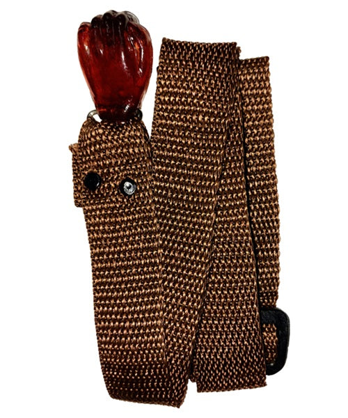 El Cometa Tahalí 162MR-BW (10) para Guitarra Española/Clásica con Manita/Cinta, Café, 10 pzas