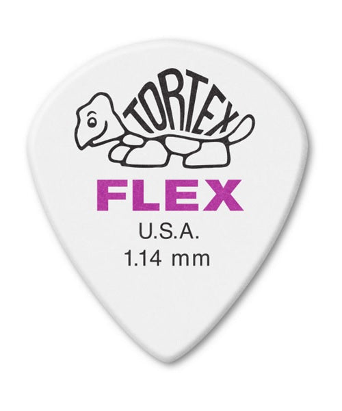 Púas Dunlop Tortex Flex Jazz III XL 466B1.14 Blanco 1.14mm 36 Piezas