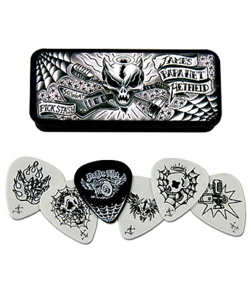 Púas Dunlop James Hetfield JPH01 con Estuche 0.88mm 6 Piezas