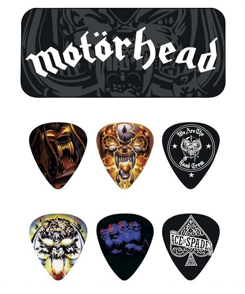 Púas Dunlop Motörhead MHPT03 con Estuche 0.73mm 6 Piezas