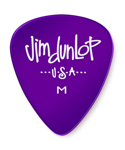 Púas Dunlop 486B MD Gels Purple Medium Morado 36 Piezas