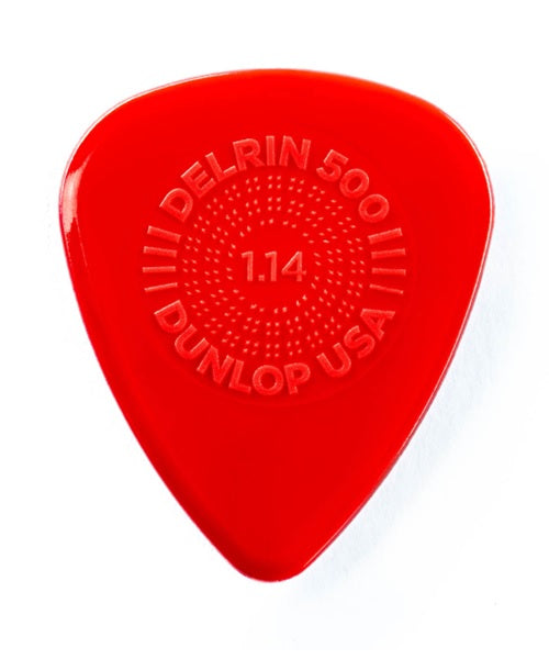 Púas Dunlop 450B1.14 Prime Grip Delrin 500 Rojo 1.14mm 36 Piezas