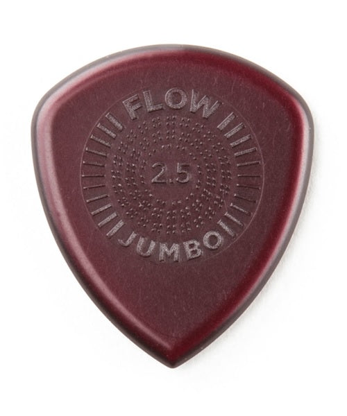 Púas Dunlop 547R2.5 Flow Jumbo Grip Vino 2.50mm 12 Piezas