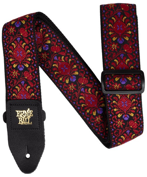Ernie Ball Tahalí Jacquard 5369 Crimson Royal Bloom