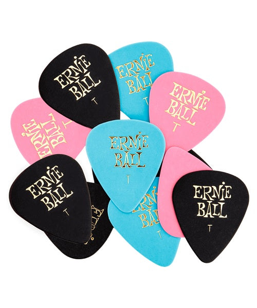 Púas Ernie Ball Standard 9176 Thin Varios Colores 12 Piezas