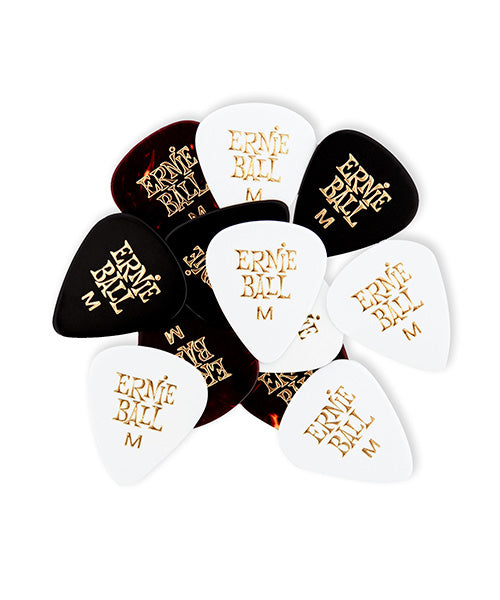 Púas Ernie Ball Standard 9178 Medium Varios Colores 12 Piezas