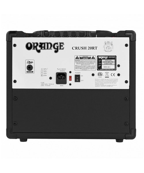 Combo Orange Crush 20RT BK 20W 1x8 para Guitarra Eléctrica