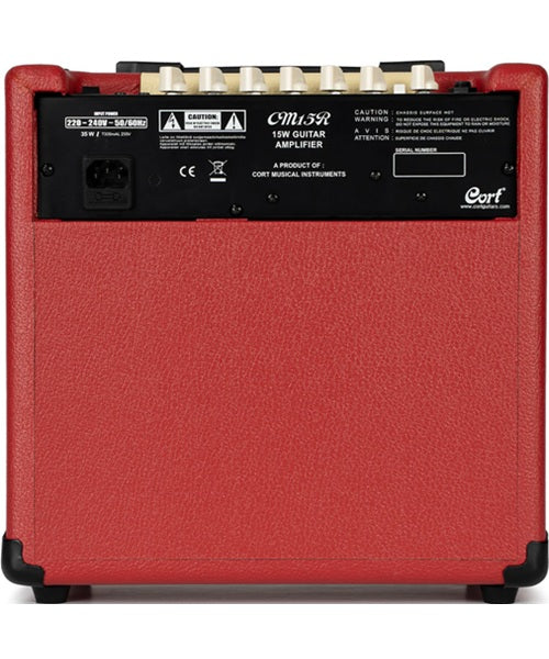 Combo Cort CM15R 15W 1x8 Rojo para Guitarra Eléctrica