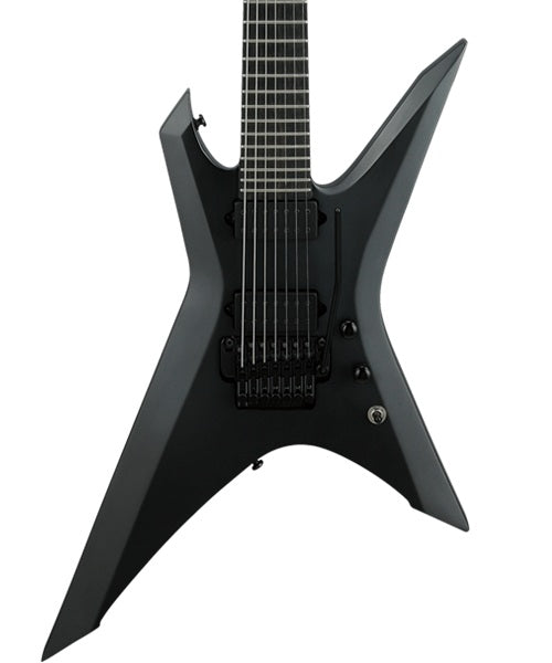Exclusiva en Veerkamp Online Ibanez Guitarra Eléctrica 7 Cuerdas Negro Mate XPTB720-BKF con Funda, Serie X Iron Label