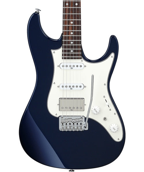 Exclusiva en Veerkamp Online Ibanez Guitarra Eléctrica Azul Marino AZ2204NW-DTB con Estuche, Serie Azes Prestige