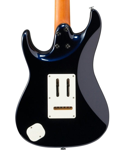 Exclusiva en Veerkamp Online Ibanez Guitarra Eléctrica Azul Marino AZ2204NW-DTB con Estuche, Serie Azes Prestige