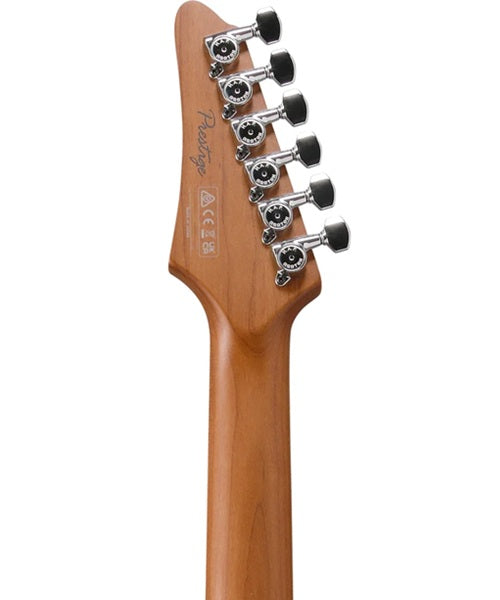 Exclusiva en Veerkamp Online Ibanez Guitarra Eléctrica Verde Manzana Metálico AZ2402-AGM con Estuche, Serie AZ Prestige