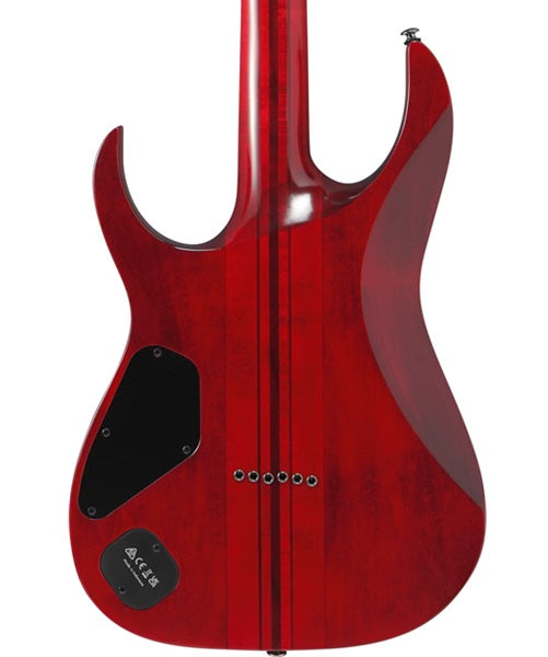 Exclusiva en Veerkamp Online Ibanez Guitarra Rojo Entintado Mate RGT1221PB-SWL con Funda, Serie RG Premium