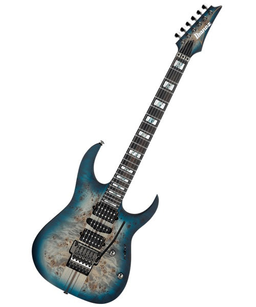 Guitarra Eléctrica Ibanez Premium RGT1270PB-CTF Natural Sombreado Azul Negro con Funda