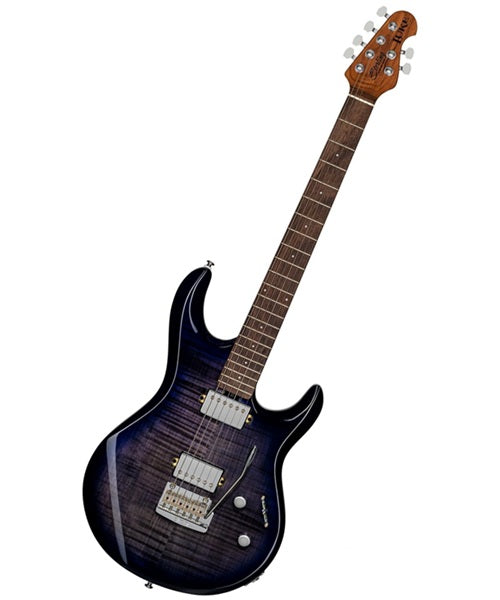 Exclusiva en Veerkamp Online Sterling by Music Man Guitarra Eléctrica Entintado Morado/Sombreado Morado ST-LK100-BLB-R2, Serie Luke LK100