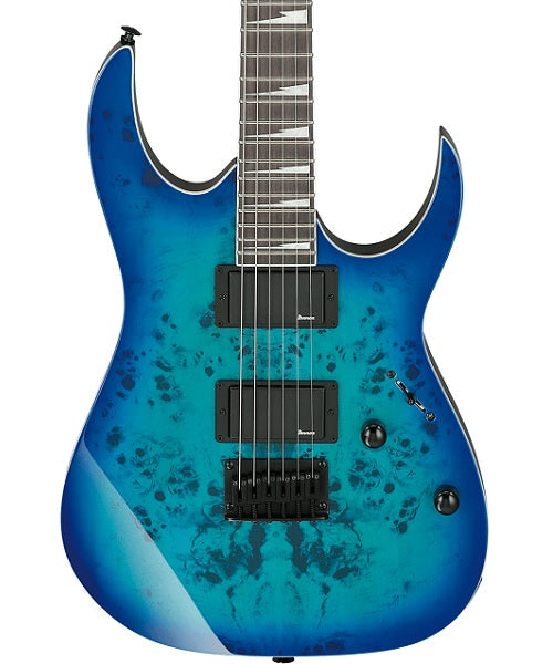 Guitarra Eléctrica Ibanez Gio GRGR221PA-AQB Azul Transparente Sombreado