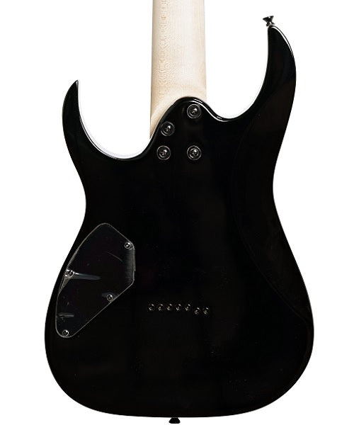 Guitarra Eléctrica Ibanez Gio RG GRG7221QA-TKS Negra Sombreado Transparente de 7 Cuerdas