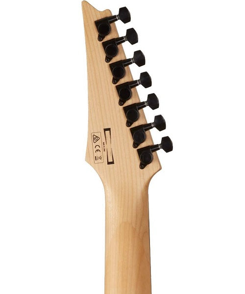 Guitarra Eléctrica Ibanez Gio RG GRG7221QA-TKS Negra Sombreado Transparente de 7 Cuerdas