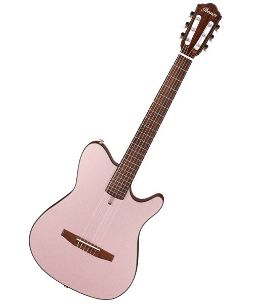 Guitarra Electroacústica Ibanez FRH10N-RGF Café Oro Rosado Metálico Mate