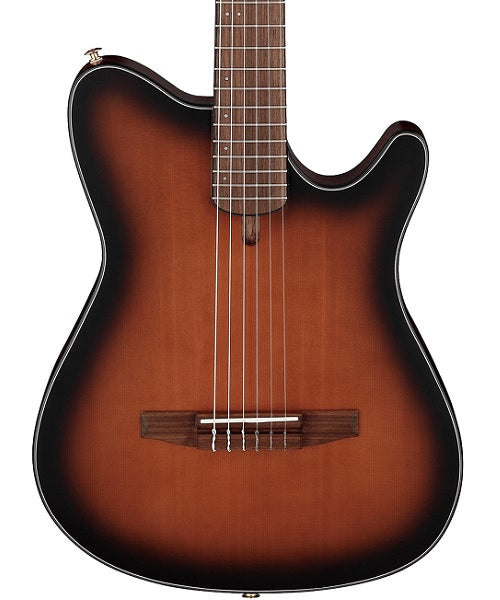 Guitarra Electroacústica Ibanez FRH10N-BSF Café Sombreado Negro Mate