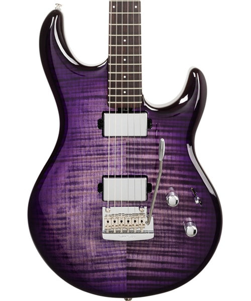 Guitarra Eléctrica Music Man Luke 4 Entintado Morado/Sombreado Morado con Estuche