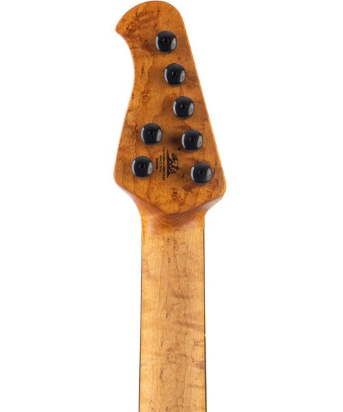 Exclusiva en Veerkamp Online Music Man Guitarra Eléctrica 7 Cuerdas 730-66-52-00-MB-BM Negro Mate con Estuche, Kaizen 7