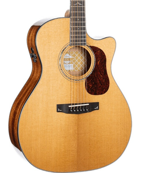 Guitarra Electroacústica Cort Gold-A6 Natural con Funda