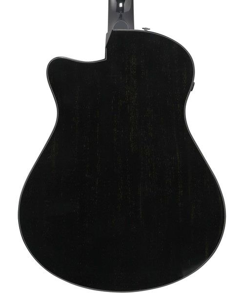 Ibanez Guitarra Electroacústica Negro Rustico AAM340CE-RUB, Serie Advanced Acoustic