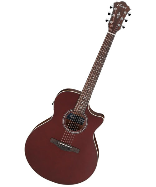 Ibanez Guitarra Electroacústica Borgoña Mate AE100-BUF, Serie AE