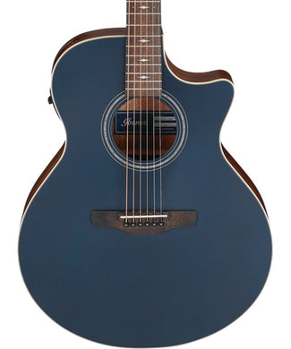 Ibanez Guitarra Electroacústica Azul Marino Mate AE100-DBF, Serie AE