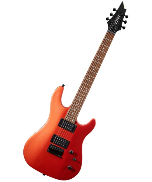 Cort Guitarra Eléctrica Anaranjada KX100 IO, Serie KX