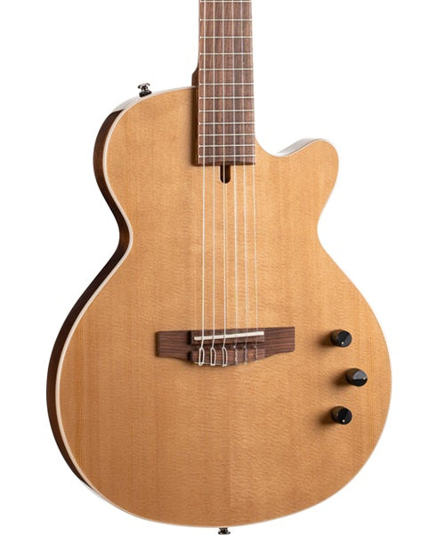 Guitarra Electroacústica Cort Sunset Nylectric II Natural con Funda