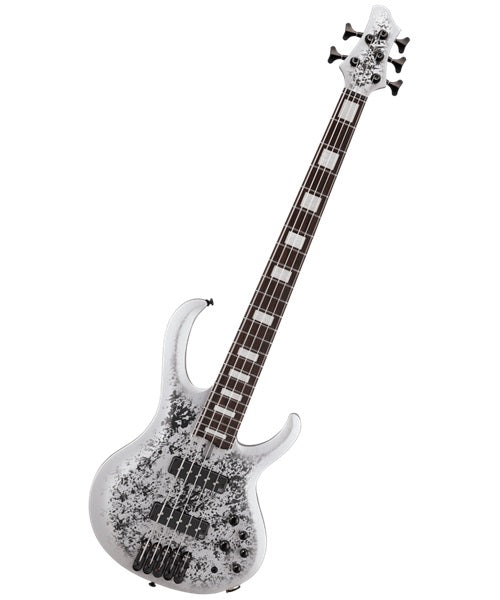 Exclusiva en Veerkamp Online Ibanez Bajo Eléctrico 5 Cuerdas BTB25TH5-SLM Gris Texturizado/Sombreado Plata Mate, Serie BTB 25TH Anniversary