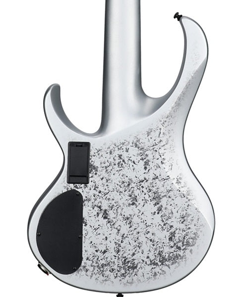 Exclusiva en Veerkamp Online Ibanez Bajo Eléctrico 5 Cuerdas BTB25TH5-SLM Gris Texturizado/Sombreado Plata Mate, Serie BTB 25TH Anniversary