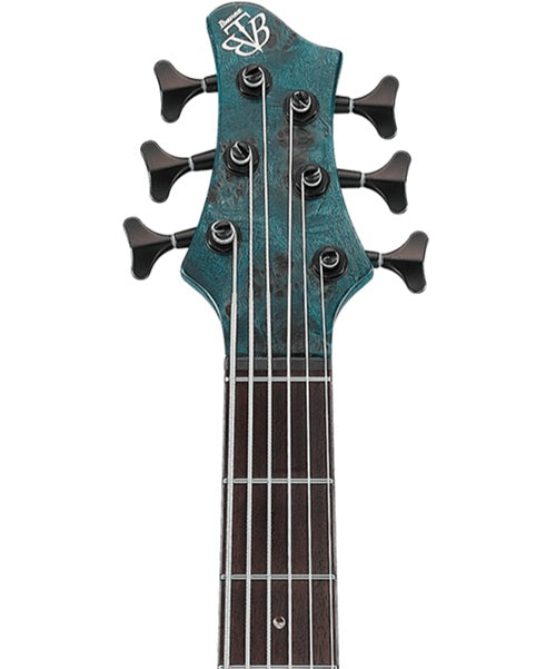 Exclusiva en Veerkamp Online Ibanez Bajo Eléctrico 6 Cuerdas BTB946-COL Gris Entintado Azul, Serie BTB