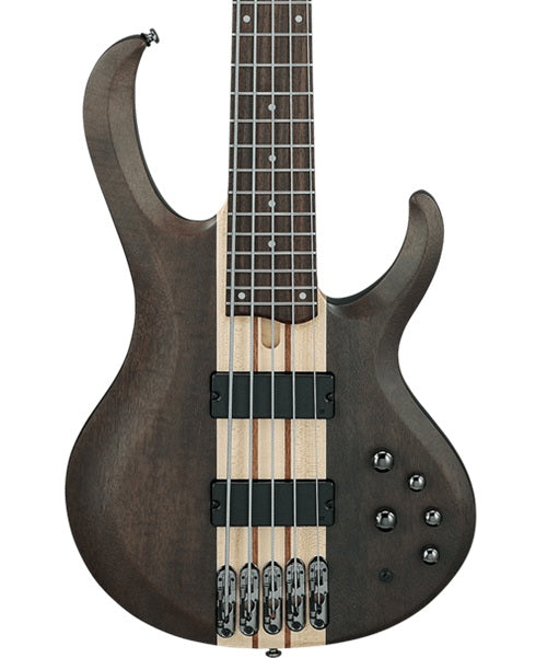 Exclusiva en Veerkamp Online Ibanez Bajo Eléctrico 5 Cuerdas BTB605-TGF Gris Transparente Mate, Serie BTB