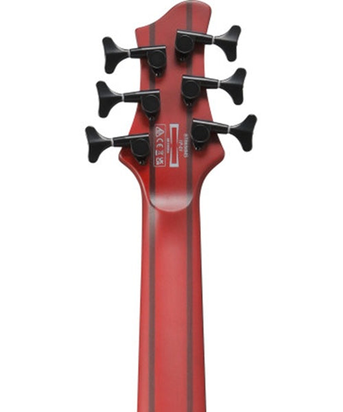 Bajo Eléctrico Ibanez 6 Cuerdas BTB866MS-BRF Café Sombreado Mate con Estuche, Serie BTB Bass Workshop