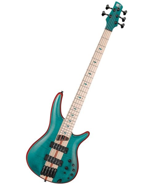 Bajo Eléctrico Ibanez SR Premium SR1425B-CGL Verde Mate con Funda de 5 Cuerdas