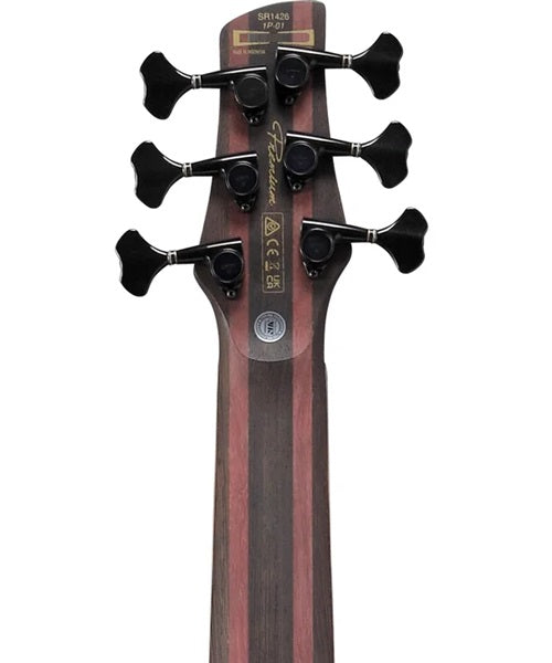 Bajo Eléctrico Ibanez SR Premium SR1426B-CGL Verde Mate con Funda de 6 Cuerdas