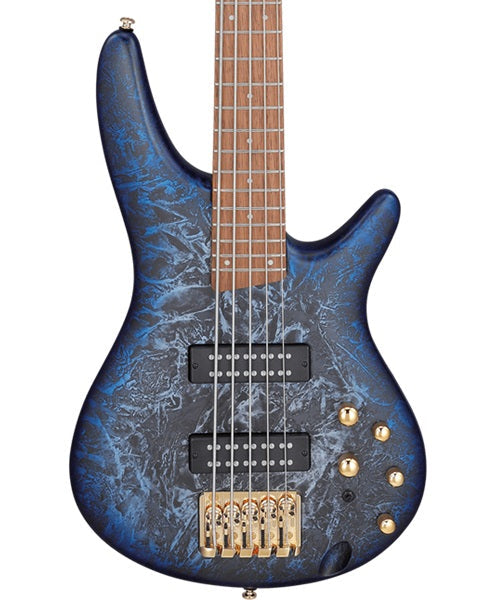 Bajo Eléctrico Ibanez SR305EDX-CZM Azul Texturizado Sombreado Azul Mate de 5 Cuerdas