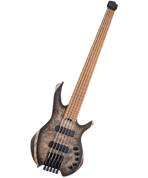 Bajo Eléctrico Cort Artisan Space 5 SDB 5 Cuerdas Natural Sombreado Negro Mate con Funda