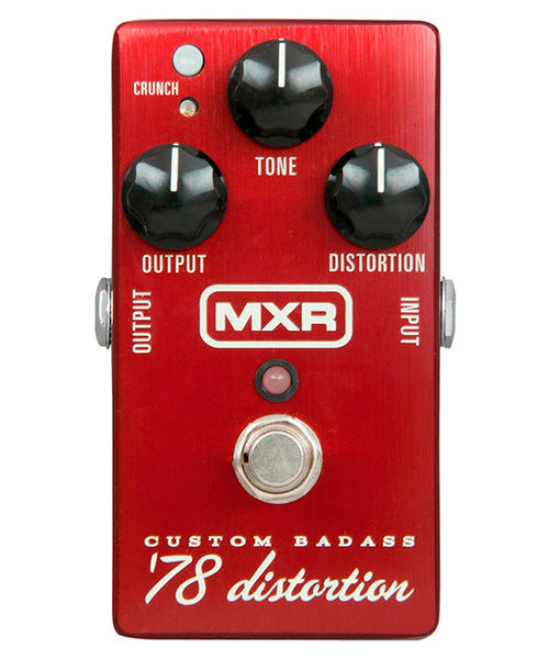 Pedal Dunlop MXR M78 Custom Badass Distortion para Guitarra Eléctrica