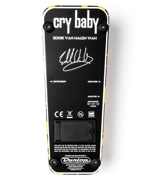 Pedal Dunlop Cry Baby EVH95 Wah Eddie Van Halen para Guitarra Eléctrica