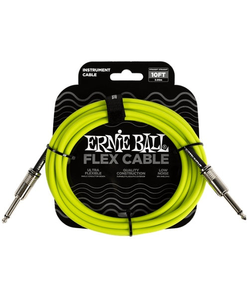 Cable Ernie Ball Flex 6414 Verde Recto/Recto 3.048m