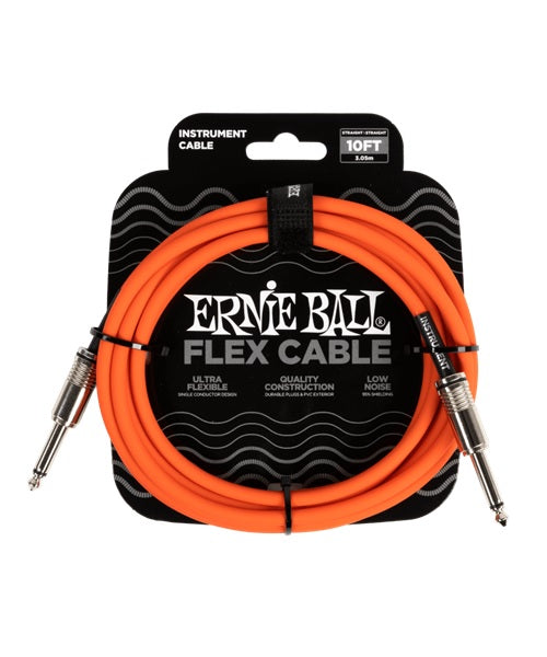 Cable Ernie Ball Flex 6416 Anaranjado Recto/Recto 3.048m