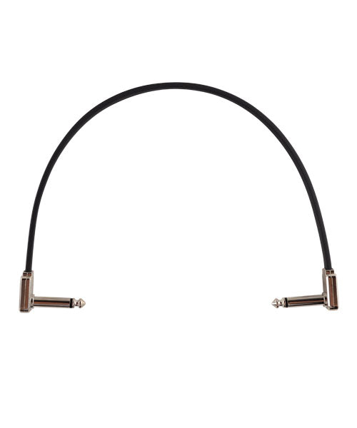 Cable de Parcheo Ernie Ball Flat Ribbon 6227 Negro Angulado/Angulado 30 cm