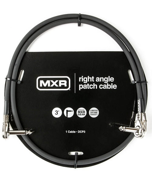 Cable de Parcheo Dunlop MXR DCP3 Negro Angulado/Angulado 91cm