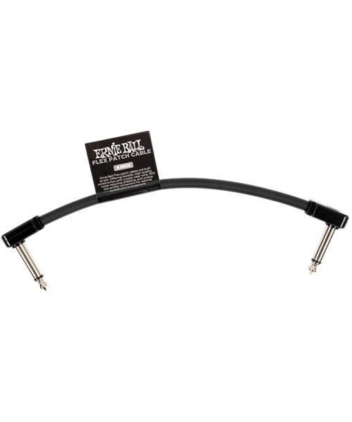 Cable de Parcheo Ernie Ball Flex Patch 6439 Negro Angulado/Angulado 15.24cm