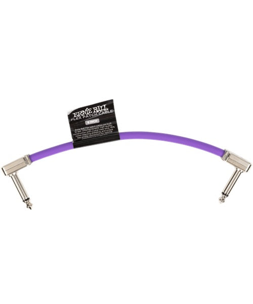 Cable de Parcheo Ernie Ball Flex Patch 6447 Morado Angulado/Angulado 1 pieza 15.24cm