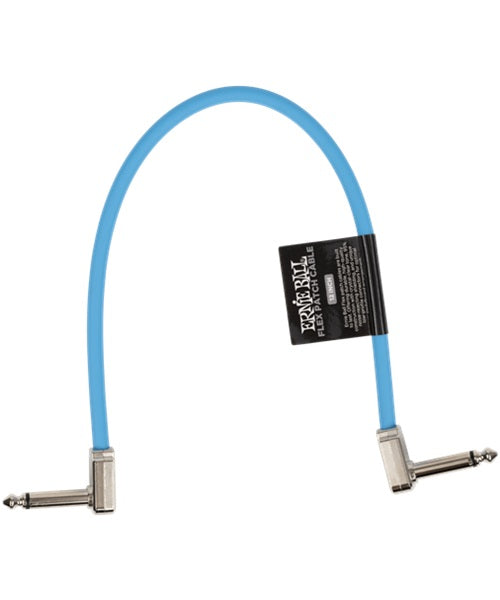 Cable de Parcheo Ernie Ball Flex Patch 6456 Azul Angulado/Angulado 1 pieza 30.48cm